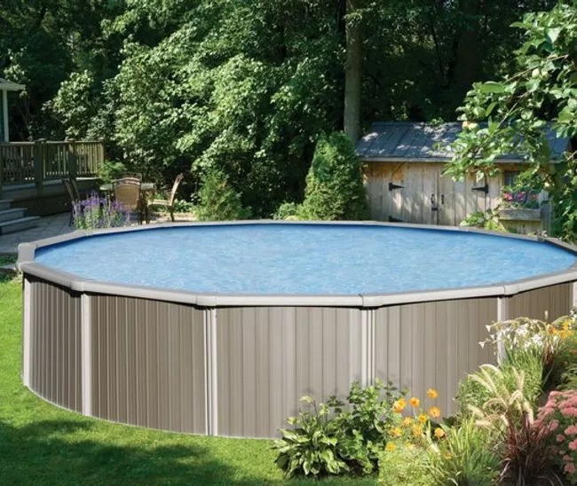 Premier Aluminum Monument Aluminum Above Ground Pool Installation Near ...